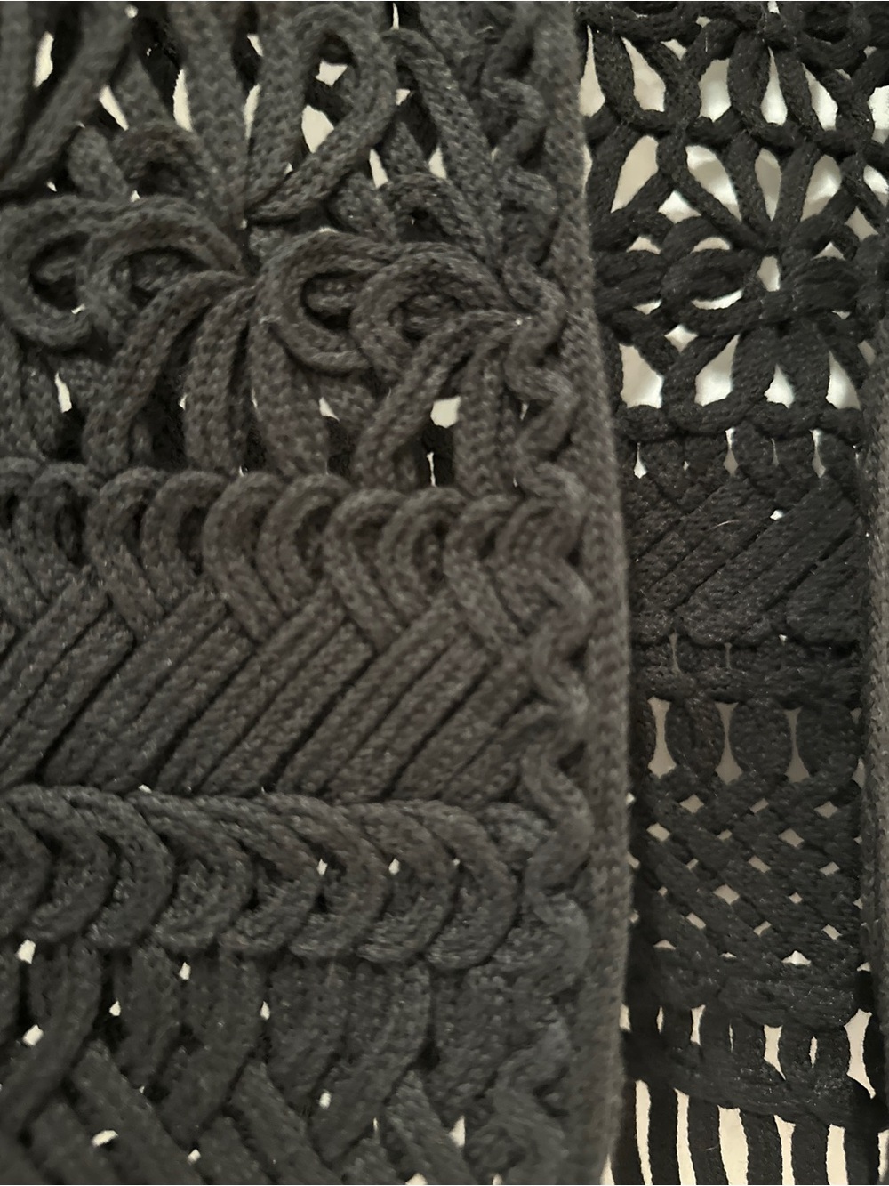 Zara Black Crochet Fringe Vest - Picture 5 of 5